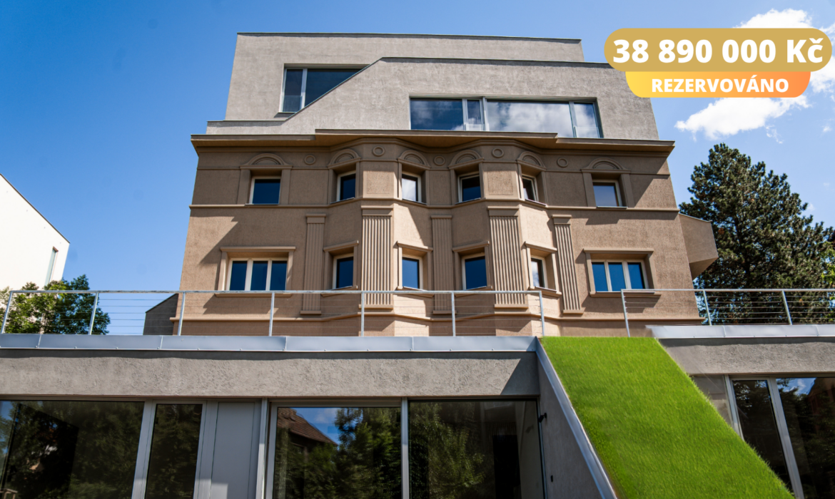 Prodej developerského projektu Bellecour – bytu 4+kk 472 m² Na Cihlářce, Praha – Smíchov – REZERVOVÁNO