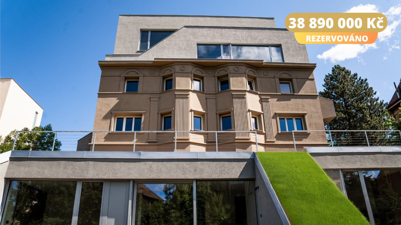 Prodej developerského projektu Bellecour – bytu 4+kk 472 m² Na Cihlářce, Praha – Smíchov – REZERVOVÁNO